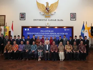 Daftar Lengkap Dekan UGM Periode 2026-2031 yang Baru Dilantik