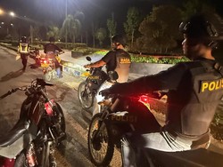 Patroli Malam Polres Pelalawan Jaga Keamanan Warga 