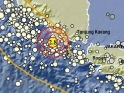 Gempa M 2,8 Guncang Lampung, Terjadi Tiga Kali Sejak Dini Hari
