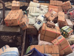 Jukung Muatan Sembako Kandas di Jalur 21 Banyuasin, Diduga karena Kabut Asap
