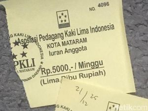 PKL di Area CFD Keluhkan Karcis Rp 5.000, Disdag Mataram Klaim Tak Tahu