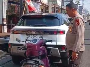 Ngantuk Bawa Motor, Karyawati SPPG Parepare Tabrak Mobil Parkir