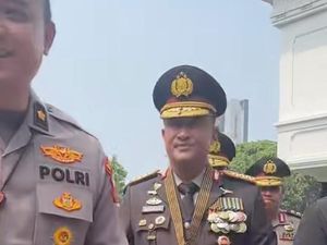 Komjen Suyudi Tiba di Istana Jelang Dilantik Prabowo sebagai Kapolri