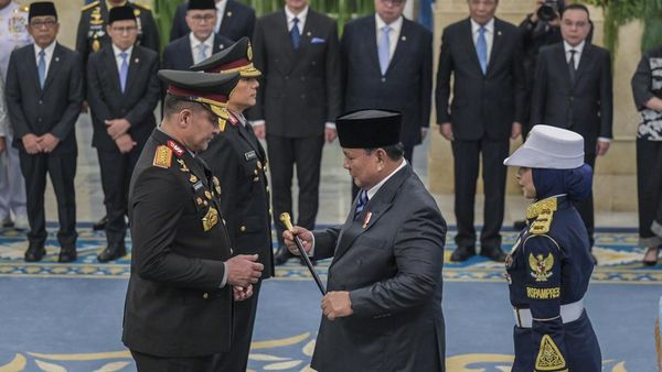Tongkat Komando Berganti, Prabowo Lantik Kapolri dan Wakapolri Baru
