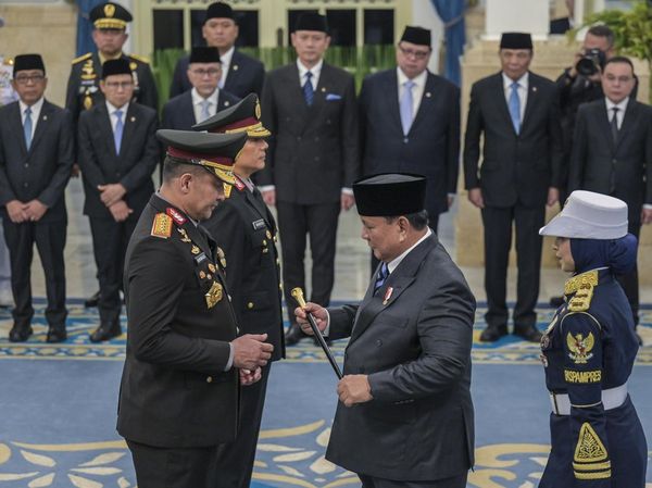 Tongkat Komando Berganti, Prabowo Lantik Kapolri dan Wakapolri Baru