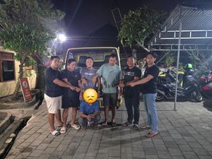 Pencuri Truk Engkel di Gianyar Ditangkap Polisi di Lombok