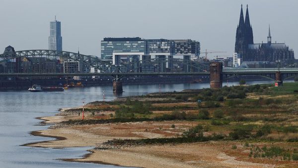 Sungai Rhine Mengering, Permukaan Air Capai Titik Terendah dalam Sejarah