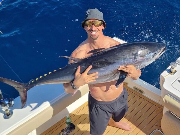 Gokil! Zlatan Ibrahimovic Mancing Dapat Tuna Raksasa