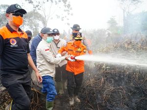 Luas Karhutla Jambi Tembus 4.123 Hektare, 7 Titik Api Masih Dipadamkan