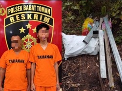 Ketagihan Judi Slot-Sabu, Dua Pria di Muba Curi Besi Milik Warga