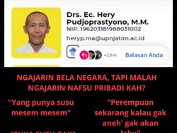 Heboh Dosen UPN Veteran Jatim Diduga Lontarkan Kalimat Bernuansa Seksual