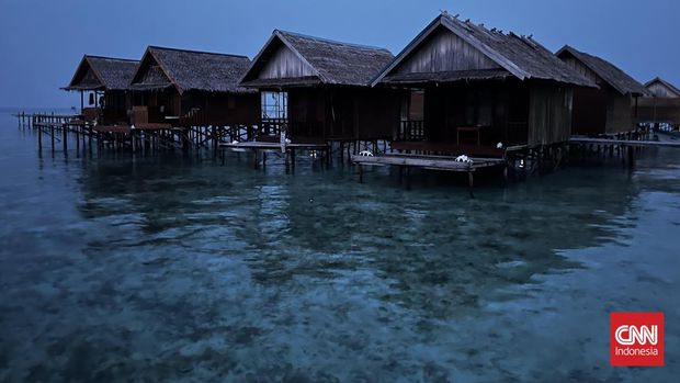 Kepulauan Fam, jadi salah satu pulau di gugusan Raja Ampat yang bisa jadi destinasi liburan untuk pecinta snorkeling hingga diving. CNNIndonesia/Tiara Sutari