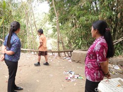 Kondisi SDN 2 Pengotan Bangli Bahayakan Siswa, Tembok Pembatas Jurang Rusak