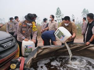Polda Kalteng Produksi 1.607 Jeriken X-Fire, Percepat Pemadaman Karhutla