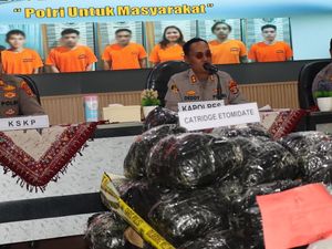 Kurir Bawa 9.954 Cartridge Etomidate Ditangkap di Bakauheni Lampung