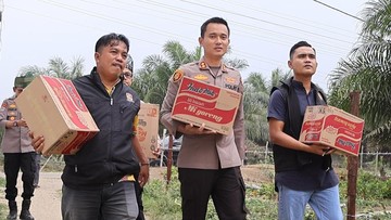 Polres Kuansing dan Dubalang Salurkan Bantuan ke Panti Asuhan