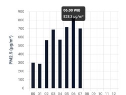 Kualitas Udara Palembang Makin Buruk, PM2.5 Catat Angka Tertinggi