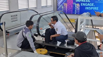 Eskalator di Stasiun Duri Diperbaiki Usai Gangguan Bikin 12 Orang Terluka