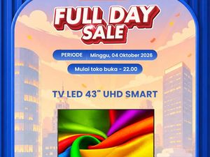 TV 43 Lagi Diobral di Transmart Full Day Sale, Cuma Rp 3,99 Jutaan
