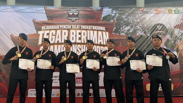 Brimob Polda Metro Sabet 7 Medali Kejuaraan Pencak Silat di Bogor