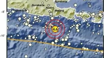 Gempa M 4,6 Guncang Laut Selatan Malang Terasa hingga Tulungagung-Jember