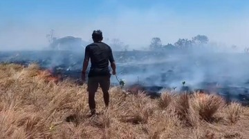 Api Lalap 5 Hektare Padang Sabana di Pulau Kenawa NTB