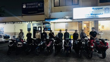 Polisi Amankan 10 Motor dari Lokasi Balap Liar di Duren Sawit