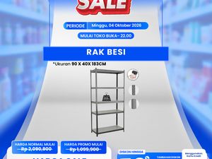 Serbu! Beli Rak Besi di Transmart Full Day Sale Diskon Segede Ini
