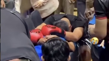 Vicky Prasetyo Nangis Lihat Dede Sunandar Tak Sadarkan Diri Usai Terkena Pukulan