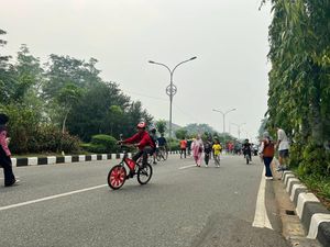 Kabut Asap Mereda, Car Free Day di Pontianak Kembali Dibuka
