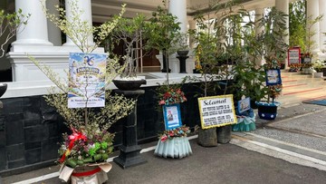 Bukan Karangan Bunga, Pemprov Dapat Kiriman Pohon di HUT Ke-26 Banten