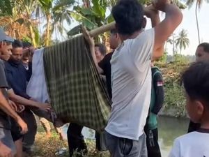 Lansia Tewas Diduga Terpeleset dalam Saluran Irigasi di Polman