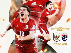 Live Streaming Indonesia Vs Thailand di Final FIFA ASEAN Cup, Kick Off 20.00 WIB