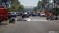 Dampak Ledakan Gas di Ruko Pakuwon City Surabaya
