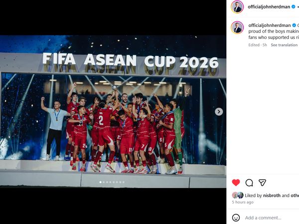 Momen Selebrasi Pemain Timnas Usai Angkat Piala FIFA ASEAN Cup 2026