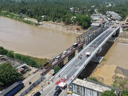 KemenPU Perkuat Tebing Sungai Jembatan Kuta Blang yang Dibangun Pasca Bencana