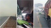 Kecelakaan Beruntun di Lampung Akibat Jarak Pandang Terganggu Kabut Asap