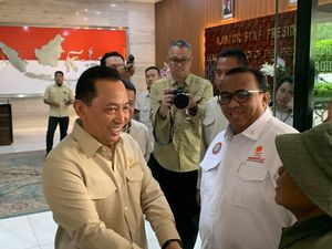 Perwakilan Massa Buruh Temui Jenderal Sigit di Gedung KSP Usai Demo di DPR