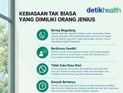 Infografis: 5 Kebiasaan Tak Biasa yang Dimiliki Orang Jenius, Punya Salah Satunya?