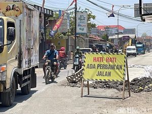 Pedagang Protes Proyek Cor Jalan di Brayung Kudus gegara Takut Jualan Sepi