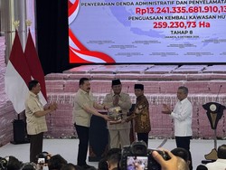 Satgas PKH Kuasai Kembali 6,2 Juta Hektare Lahan Hutan, Diserahkan ke Negara