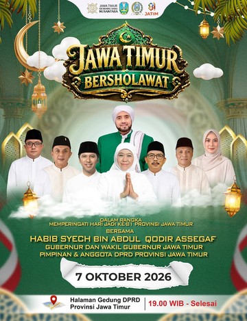 Jatim Bersholawat Digelar Malam Ini, Simak Rekayasa Lalu Lintasnya