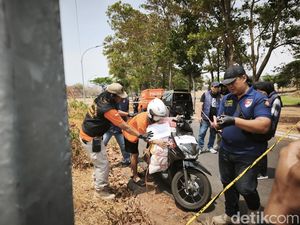 Momen Very Peragakan Buang Jasad Mozza di Jurang Tol Semarang Saat Reka Ulang