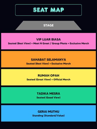Seating plan teater Upin Upin di Jakarta Seating plan teater Upin Upin di Jakarta