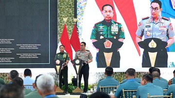 Kapolri di Acara Taklimat Presiden: Kami Dukung Kebijakan-Program Pemerintah