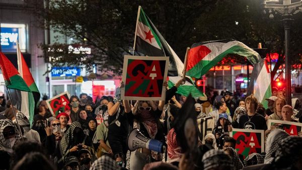 Aksi Pro-Palestina Warnai Peringatan 3 Tahun Serangan 7 Oktober di New York