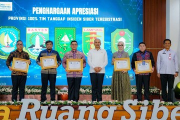 Keamanan Siber Diperkuat, Pemprov Lampung Raih Apresiasi dari BSSN