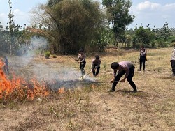 Polisi Blitar Kota Diajari Mitigasi Bencana Karhutla
