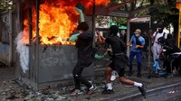 Demo Protes Biaya Hidup di Belgia Ricuh, Polisi Tembakkan Gas Air Mata