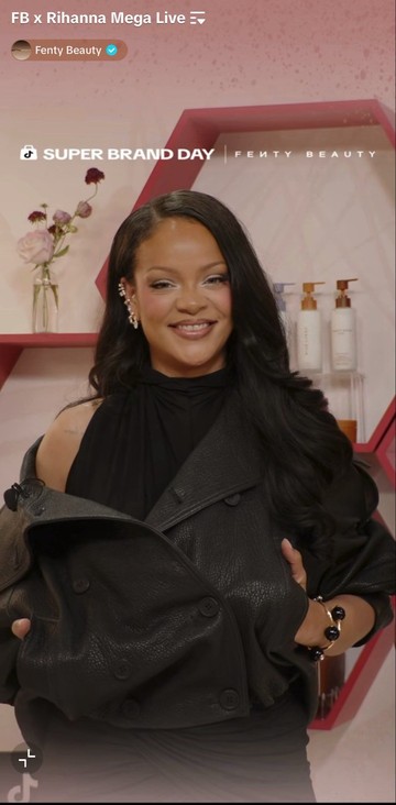 Kehadiran Rihanna di Livestream TikTok Ubah Dampak Pembelian Kosmetik Global